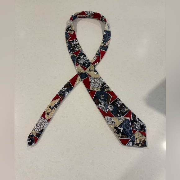 Vintage Mickey Mouse Tie Comic Strip Necktie - Picture 1 of 6